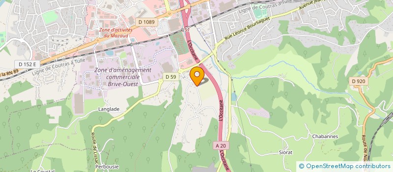 localisation de l'entreprise LSO à BRIVE LA GAILLARDE