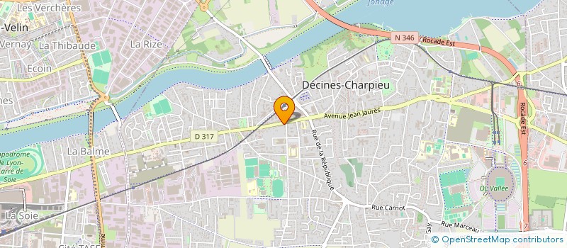 localisation de l'entreprise LSP IMMO  DECINES-CHARPIEU