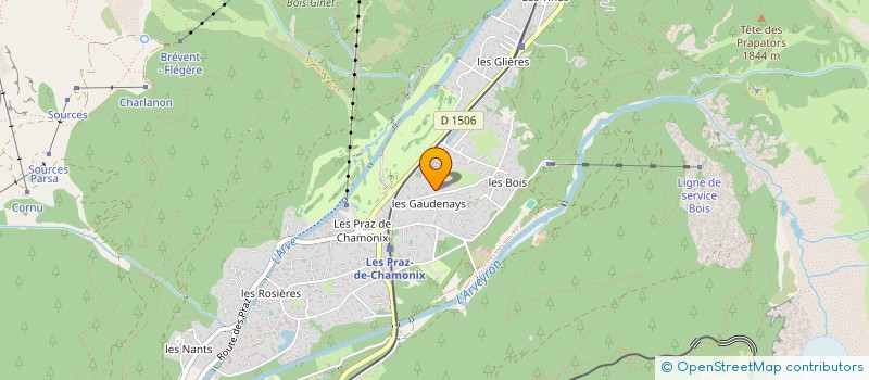 localisation de l'entreprise LSP INVEST à CHAMONIX-MONT-BLANC