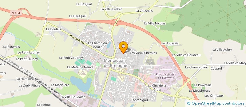 localisation de l'entreprise LSP LOCATIONS  MONTAUBAN-DE-BRETAGNE