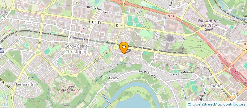 localisation de l'entreprise LSR CABS  CERGY