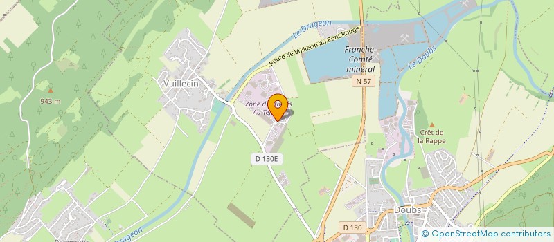 localisation de l'entreprise LSR HOLDING à VUILLECIN