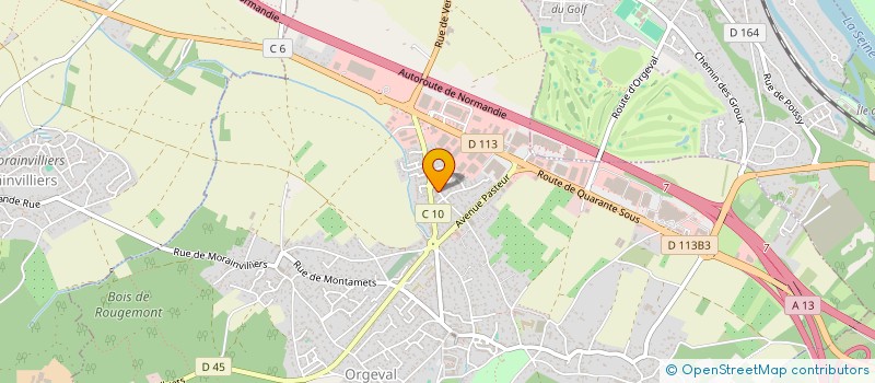 localisation de l'entreprise LSR TRANSPORT à ORGEVAL