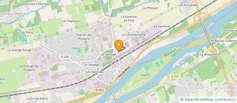 localisation de l'entreprise LSRD-LD à POCE-SUR-CISSE