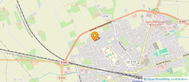 localisation de l'entreprise LST DEFIBRILLATEURS  HAZEBROUCK