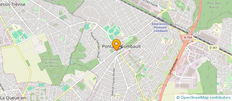 localisation de l'entreprise LST DRIVER  PONTAULT-COMBAULT
