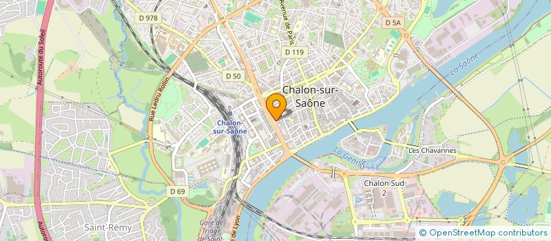 localisation de l'entreprise LSTD à CHALON-SUR-SAONE