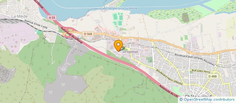 localisation de l'entreprise LSTP à CHATEAUNEUF-LES-MARTIGUES