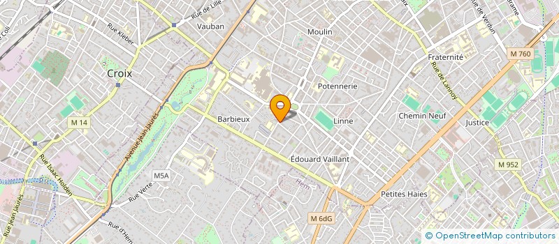 localisation de l'entreprise LSV GASNIER  ROUBAIX
