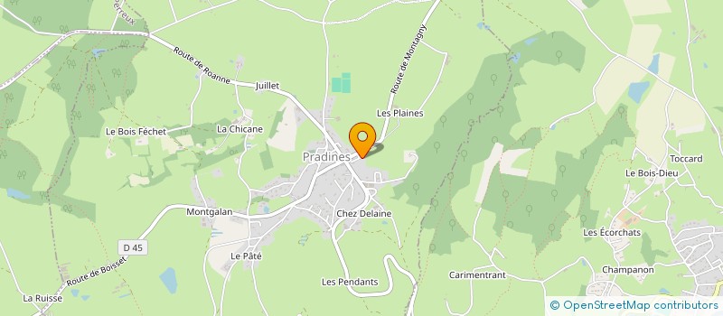 localisation de l'entreprise LSV3B  PRADINES