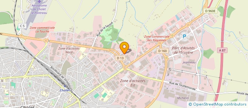 localisation de l'entreprise LSVI ANGERS à CHOLET