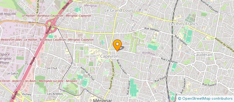 localisation de l'entreprise LT 33 IMMOBILIER  MERIGNAC