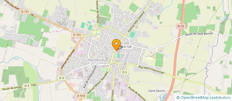 localisation de l'entreprise LT 45  BARBEZIEUX-SAINT-HILAIRE