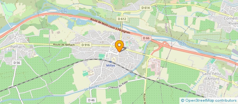 localisation de l'entreprise LT  MILLAS