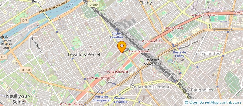 localisation de l'entreprise LT 92 à LEVALLOIS-PERRET