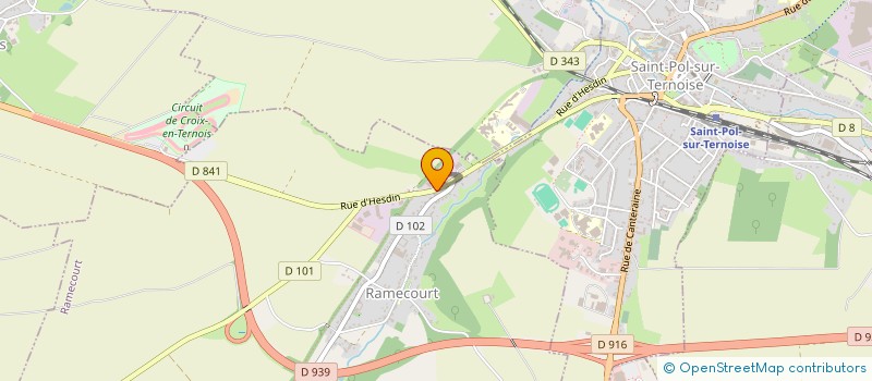 localisation de l'entreprise LT AUTO à RAMECOURT