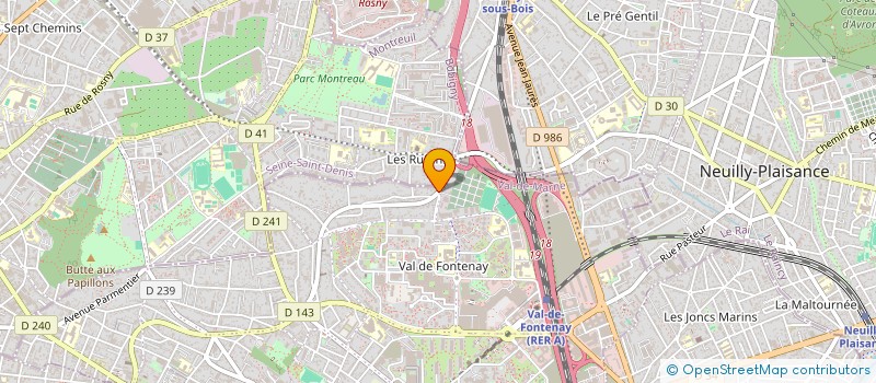 localisation de l'entreprise LT BAT à FONTENAY-SOUS-BOIS