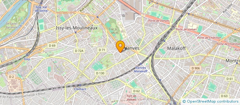 localisation de l'entreprise LT BOULANGERIE PATISSERIE à VANVES