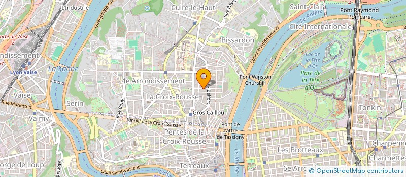 localisation de l'entreprise LT CHARIOT D'OR  LYON