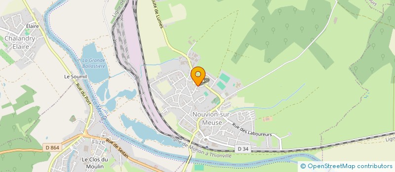 localisation de l'entreprise LT CONSTRUCTIONS à NOUVION-SUR-MEUSE