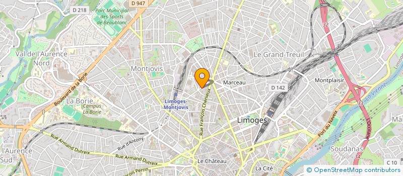 localisation de l'entreprise LT CONSULTING à LIMOGES