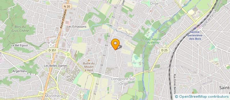 localisation de l'entreprise LT.COUVERTURE à VERRIERES-LE-BUISSON