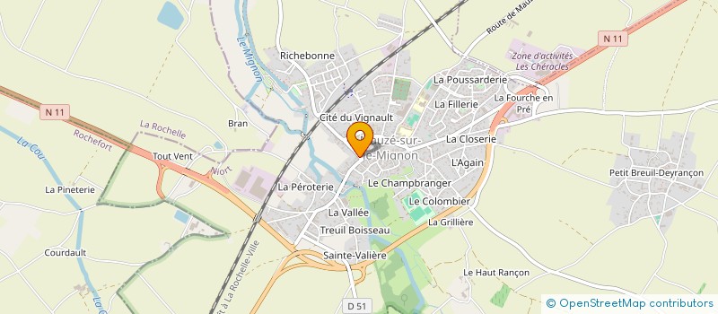 localisation de l'entreprise LT ECOBULLE  MAUZE-SUR-LE-MIGNON