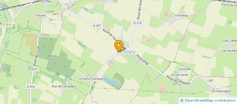 localisation de l'entreprise LT ENTREPRISE  CAMPIGNY