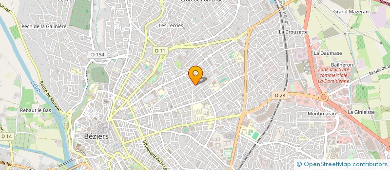 localisation de l'entreprise LT FACADE  BEZIERS