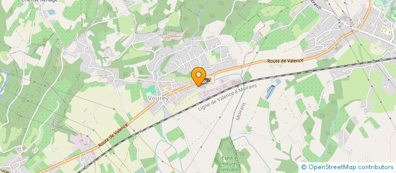 localisation de l'entreprise LT & FILS à VOUREY