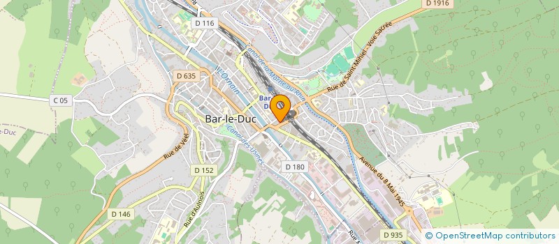 localisation de l'entreprise LT GARAGE à BAR-LE-DUC