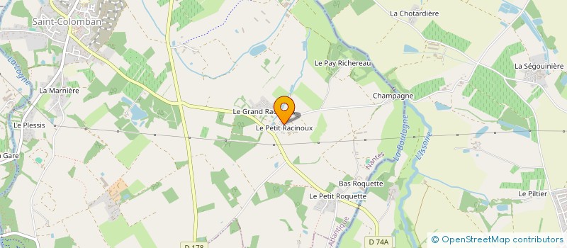 localisation de l'entreprise LT GAUVRIT à SAINT-COLOMBAN