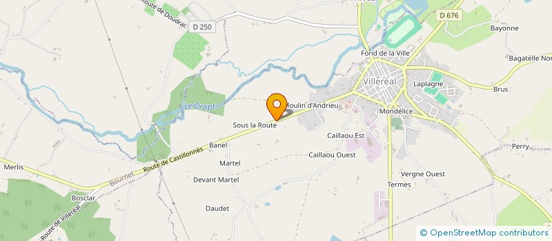 localisation de l'entreprise LT IMMO  VILLEREAL