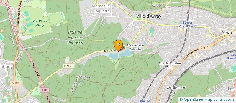 localisation de l'entreprise LT IMMO  VILLE-D'AVRAY