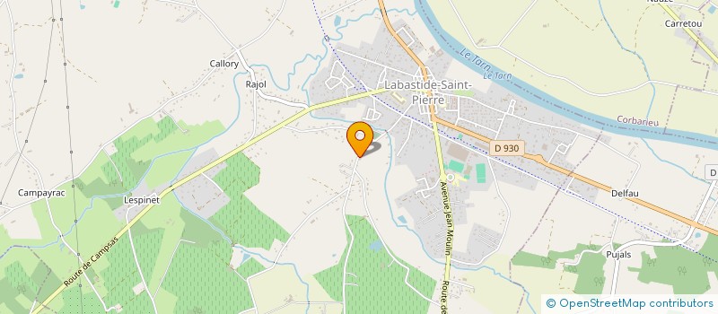 localisation de l'entreprise LT IMMO  LABASTIDE-SAINT-PIERRE
