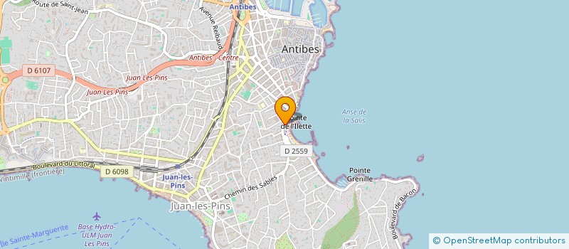 localisation de l'entreprise LT IMMOBILIER à ANTIBES