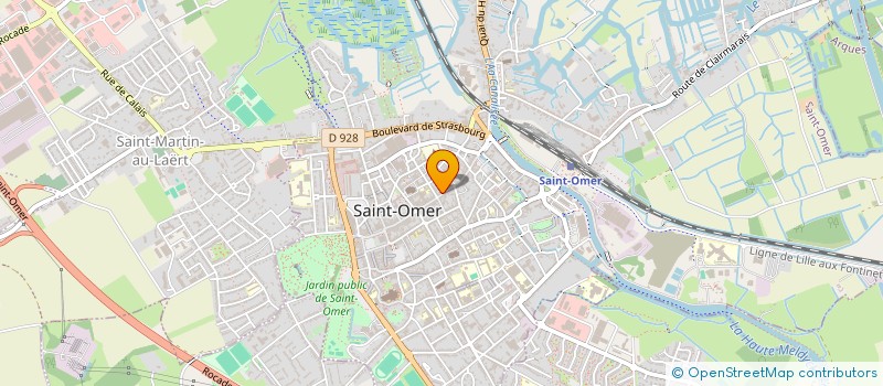 localisation de l'entreprise LT INVEST à SAINT-OMER