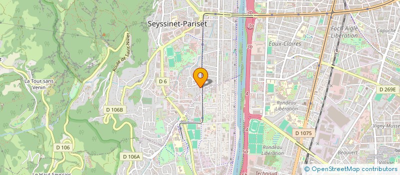 localisation de l'entreprise LT INVEST à SEYSSINET-PARISET