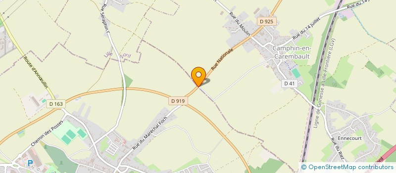 localisation de l'entreprise LT INVEST  CAMPHIN-EN-CAREMBAULT