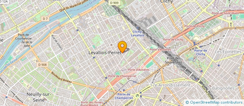 localisation de l'entreprise LT INVEST à LEVALLOIS-PERRET
