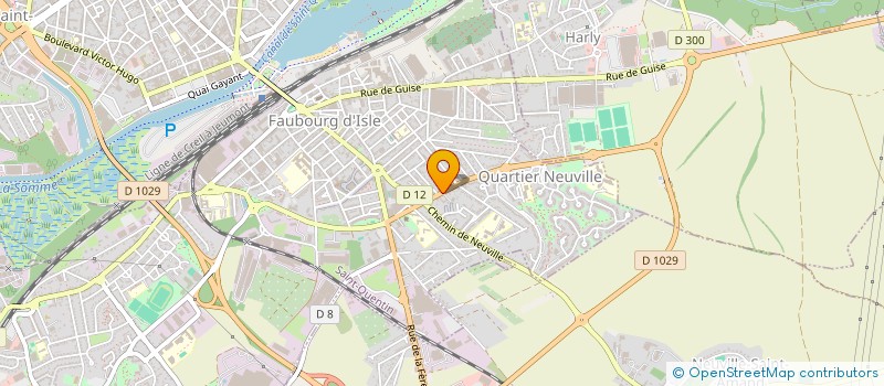 localisation de l'entreprise LT INVEST à SAINT-QUENTIN