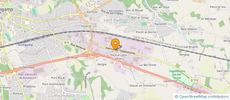 localisation de l'entreprise LT NETTOYAGE à SAINT-AGATHON