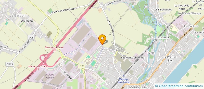 localisation de l'entreprise LT PEINTURE à MEUNG-SUR-LOIRE