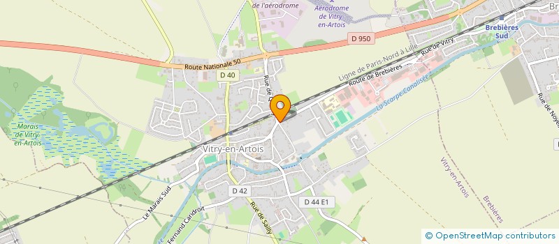 localisation de l'entreprise LT SANTE  VITRY EN ARTOIS