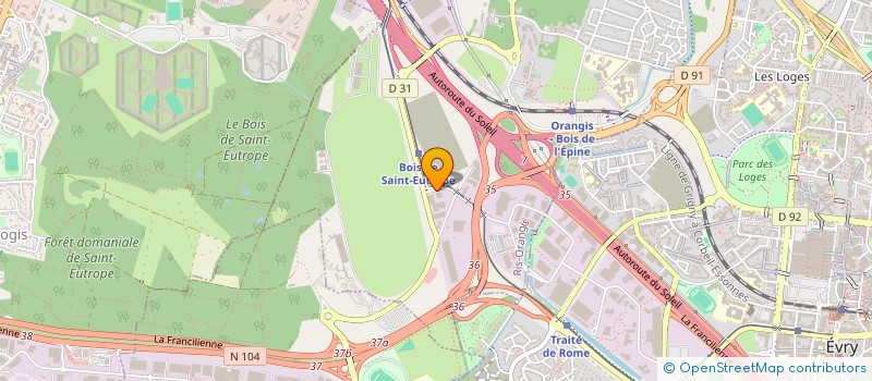 localisation de l'entreprise LT SCI à RIS-ORANGIS