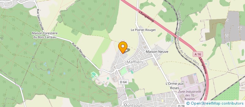 localisation de l'entreprise LT SOLUTION  MAFFLIERS