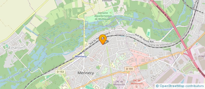 localisation de l'entreprise LT TRANS SERVICES  MENNECY