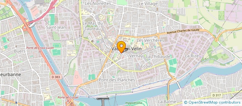 localisation de l'entreprise LT TRANSPORTS  VAULX-EN-VELIN