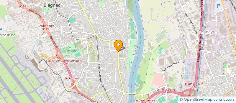 localisation de l'entreprise LT2 à BLAGNAC