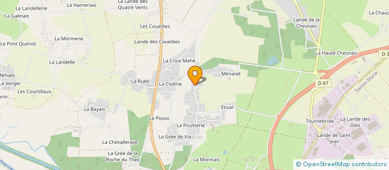 localisation de l'entreprise LT2C IMMO  BAINS-SUR-OUST